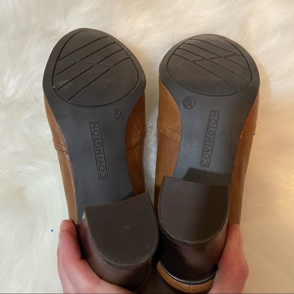 🛍️3/$30 Covington women’s tan heeled booties in size 6.5 - Picture 7 of 10